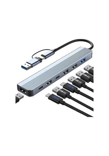 Type-c Usb 7ın1 3.0 Hub Zr1055