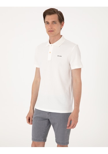 Pierre Cardin Erkek Ekru Tişört 50309946-vr019 Ekru