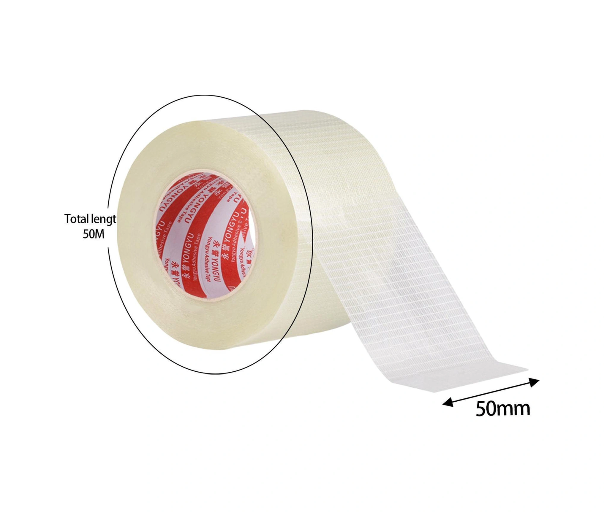 Yifomall Fiberglas Paketleme Bandı - Taşınma Ve Depolama İçin Dayanıklı, Şeffaf, 50mmx5m - Mobilya, Oyuncak Ve Koli Ambalajı Güçlendirici Beyaz