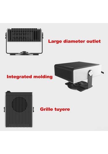 Ximistore9 Araç Isıtıcı Ve Soğutucu Fan - 180 Derece Dönebilir, Hızlı Buz Çözme Ve Sis Giderme Özellikli