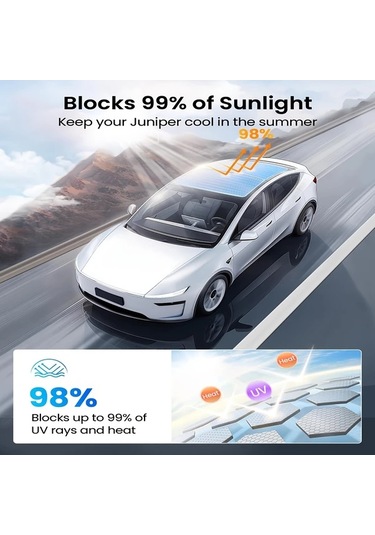 Hightower Tesla Güneşlik Honeycomb Blue Eski 3 Model İçin Ücretsiz Montaj Aletleri