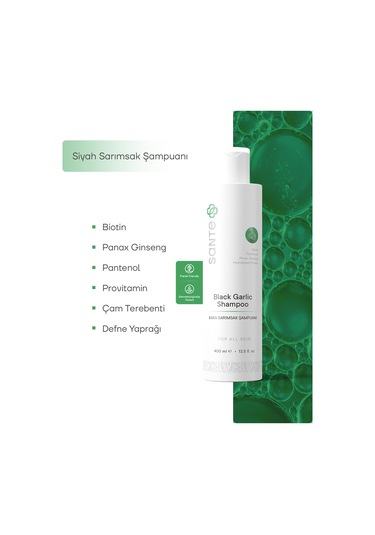 Sante Plus Siyah Sarımsaklı Dökülme Ve Kepek Karşıtı Şampuan 400 ML
