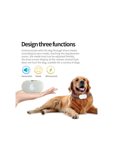 Geeksen Köpek Şok Tasması Otomatik Köpek Havlama Tasması Uzaktan Kumandalı Akıllı