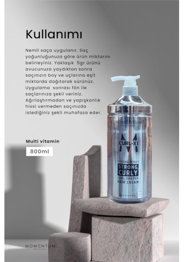Momentum Curl-X1 Bukle Belirginleştirici Krem 800 ML