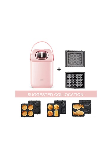 Yunboo 14x14cm F Modeli İçin H34031 Vafli Makinesi Uyumlu Kaymaz Kaplama Islak Kek Tepsisi Siyah