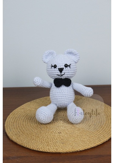 Aleylife Amigurumi Ayıcık Bebek Açık Mavi