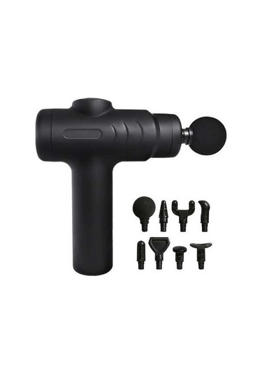 Pazly Fascia Gun Kas Gevşetme Masaj Aleti Şarjlı Sessiz Siyah Model siyah