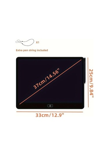 Trendooze Gaojunshop01 16 Lcd Çizim Tableti - Açık Mavi, Eğitici Doodle Tahtası Açık Mavi