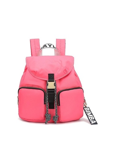 Khalid Bain Kadınlar Için Su Geçirmez Ipli Sırt Çantası G2db8k Mavi - Pembe