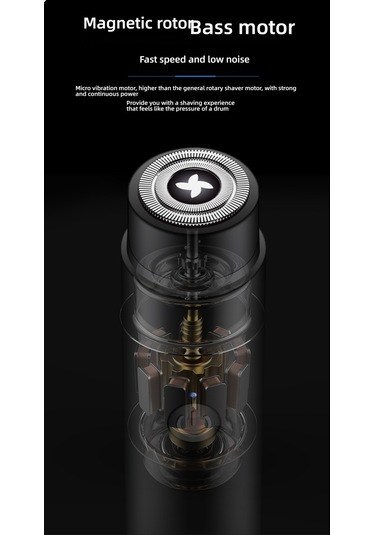 Taşınabilir Mini Elektrikli Tıraş Makinesi, Şarjlı Mavi