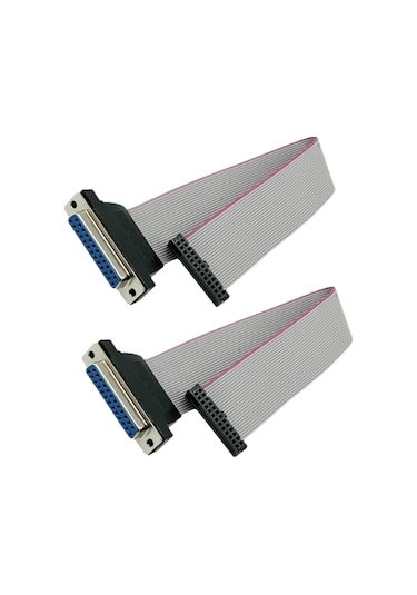 Crackedice Lcd Monitörler İçin Düz Şerit Kablo Db25 - Fc-26 Dişi Konnektör