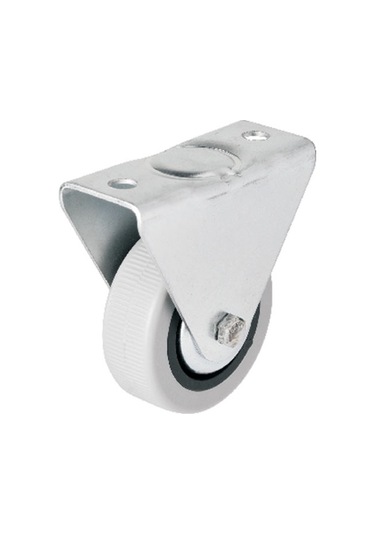 Hts 106 - 50 Mm Sabit Kapaklı Gri Pvc Teker Tdrtr