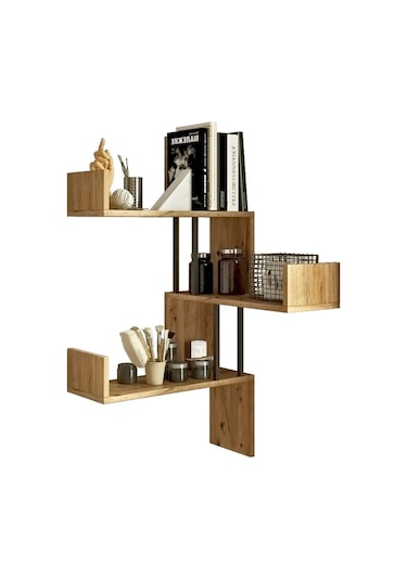 Robinhome Robin Home Atlantis Köşe Duvar Rafı Kitaplık As17-A