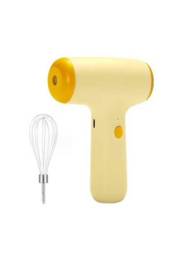 Sones Kablosuz Mini Elde Taşınabilir Çok Fonksiyonlu Elektrikli Karıştırma Mikseri, Renk: Tek Çubuk Bej Diğer