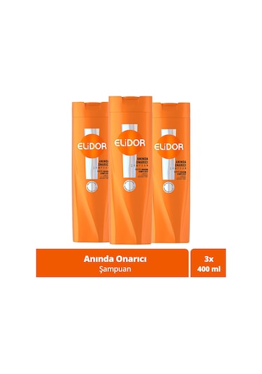 Elidor Anında Onarıcı Bakım Şampuanı 3 x 400 ML