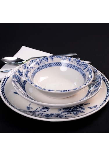 Miss Betty 8324 Blue 6 Kişilik 24 Parça Yemek Takımı Renkli