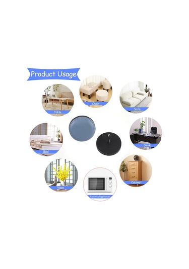 Çivili Premium Sandalye Ayakları - Mobilyalar İçin Çizilmez - 24'lü Paket - Sandalye Ayak Koruyucuları - Zemin Koruyucuları - 24'lü Paket - 2 Diğer