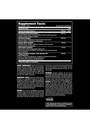 Universal Animal Pump Preworkout 30 Paket