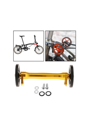 Suntek Bisiklet Altın Siyah Için Katlanır Bisiklet Kolay Altın - Siyah