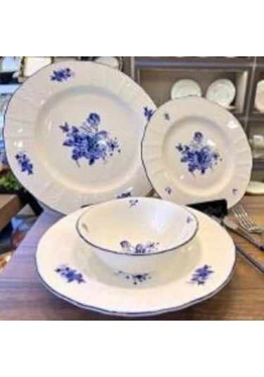 Roy Kıng Blue Garden 62 Prç. Yemek Takımı