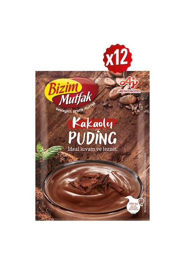 Bizim Mutfak Kakaolu Puding 12 x 143 G