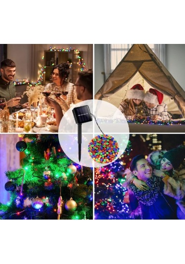 9001521087182188992 - 100 Led Rgb Solar 12m Beyaz