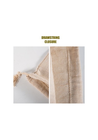 Yaleker Organik Keten Ekmek Çantası - Yeniden Kullanılabilir, Fermuarlı, Uzun Ömürlü Ekmek Saklama Torbası Diğer