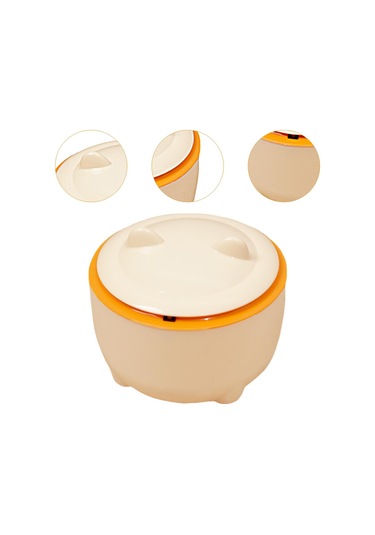 Suntek Masaüstü Çöp Tenekesi Sepeti Mini Kova Tezgah Ofis Turuncu