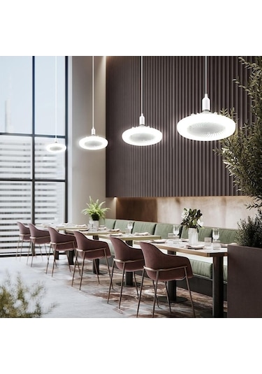 Flybuy Yatak Vantilatörü Uzaktan Tavan Oturma Odası Odası Mutfak Lambası Kumanda Kısılabilir Işık İle İçin Fan E27 E27 Celing Akıllı Cb Beyaz