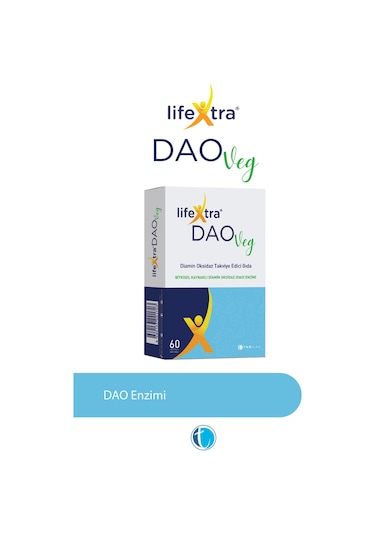 Lifextra Dao Veg Takviye Edici Gıda 60 Tablet
