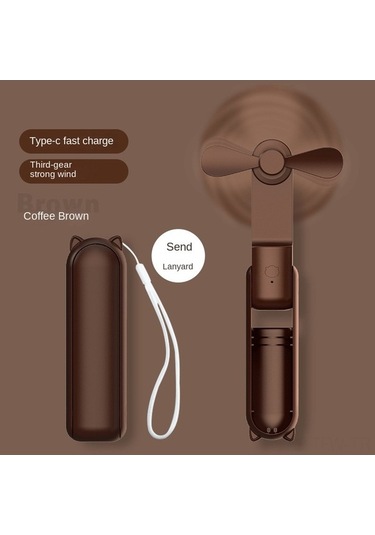 Fortunelane Soğutucu + Powerbank + Fener Çift Fonksiyonlu Usb Cepli Fan, Taşınabilir Dış Mekan Klima