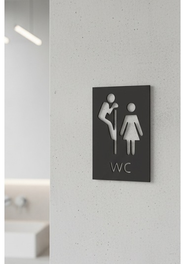 Wc Tabelası, Tuvalet Levhası, Kadın Erkek Tabela, Yönlendirme Levhaları 50