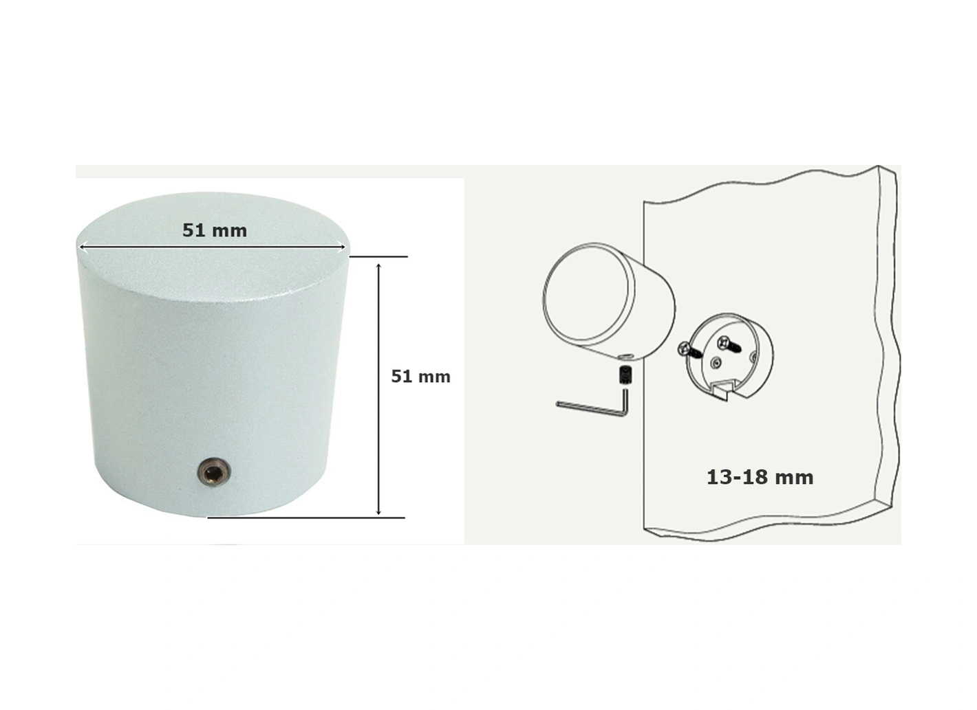 Tempo Islak Hacim Kabin Kapı Tokmağı Kulp 13-18 Mm