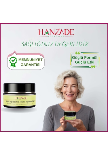 Hanzade Bitkisel Kuyruk Yağlı & Bamya Tohumu Yağlı Masaj Kremi 3 x 100 ML