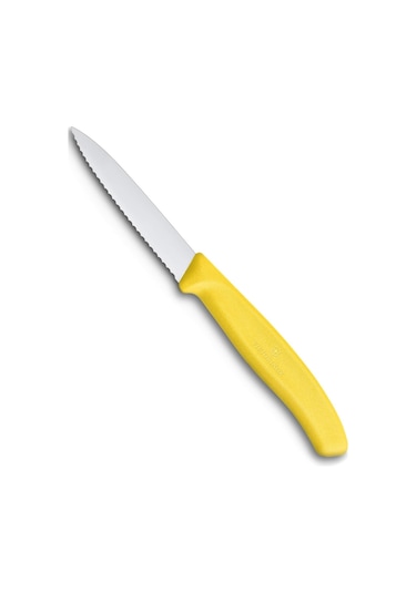 Victorinox 6.7636.L118 8 CM Tırtıklı Soyma Bıçağı Sarı