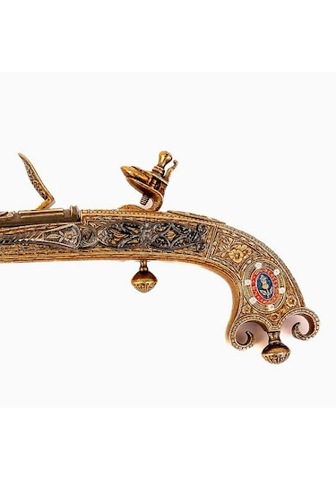 Denix Dekoratif Replika Çakmaklı Tabanca, İskoçya 1760