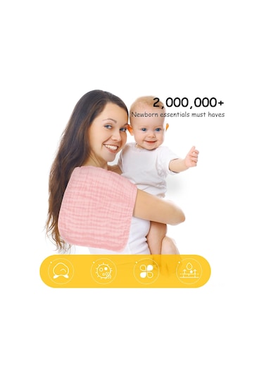 Samdoo Bebe Mucize Muslin Bez Lindikleri 12 Adet - Yumuşak, Cilt Dost, Düşük Tükenmez, Yemek/çocuk Oyunları/ıslak Temizlik İçin Uygun 25x50 Cm Tekli