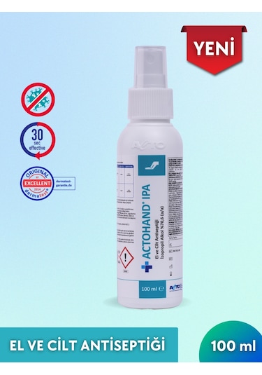 Acto Actohand Ipa El Ve Cilt Antiseptiği İzopropil Alkol %70.6 100 ML