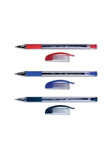 Faber 1425 Inçe Iğne Uçlu Tükenmez Kalem 0.7 MM 3 Farklı Renk Tk.K