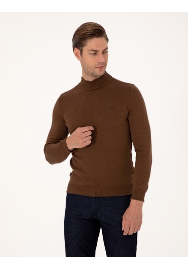 Pierre Cardin Erkek Koyu Kahverengi Kazak /triko 50314176-vr084 Koyu Kahverengi
