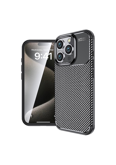 Apple iPhone 16 Pro Max Uyumlu Zore Negro Silikon Kapak-siyah
