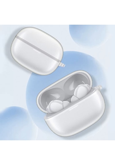 Xiaomi Redmi Buds 5 Pro Uyumlu Soft Silikon Kılıf+kanca Şeffaf