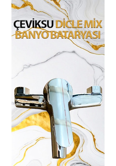 Dicle Mix Model Banyo Bataryası Krom