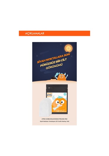 Missha A'PIEU Goblin Blackhead Peeling Pad Siyah Nokta ve Gözenek Temizleyici Peeling Ped