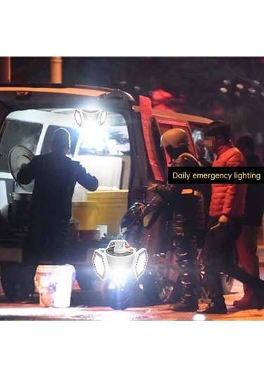 Pazly Güneş Enerjili 126 Led Kamp Feneri, Acil Durum Işığı, Usb Şarj Beyaz Beyaz