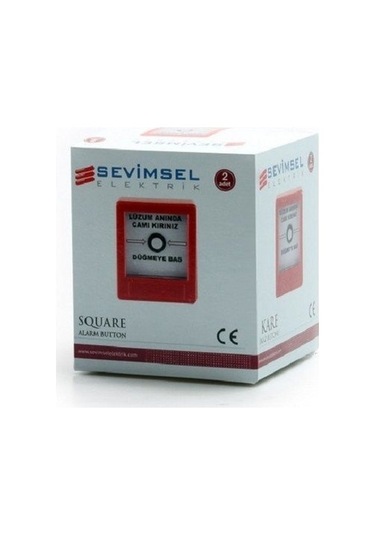 Sevimsel Kare İkaz Butonu 12-24-220v