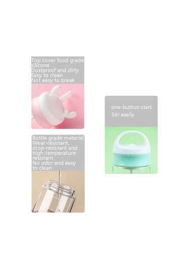 Dancemonkey Cbtx V7 Elektrikli Karıştırma Kabı, Plastik Shake Kabı, Açık Yeşil Açık Yeşil