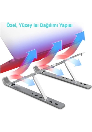 Ayarlanabilir 6 Kademeli Alüminyum Notebook Standı
