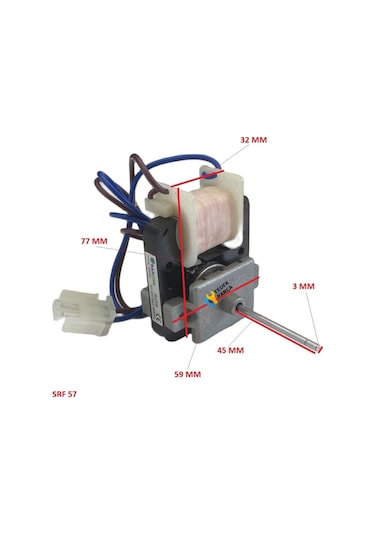 Arçelik Uyumlu Ar5070nf Nofrost Buzdolabı İnce Milli İç Fan Motoru Srf 57