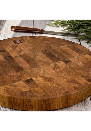 Kesme Tahtası Meşe Daire End Grain X Large